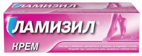 Фото Ламизил противогрибковое средство для лечения грибка стопы, тербинафин 1%, крем, 30 г