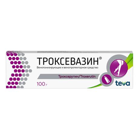 Фото Троксевазин, гель 2%, 100 г
