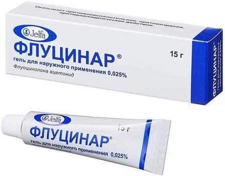 Фото Флуцинар, гель 0.025% 15 г, 1 шт.