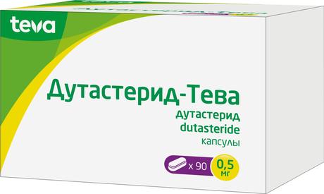 Фото Дутастерид-Тева, капсулы 0.5 мг, 90 шт.
