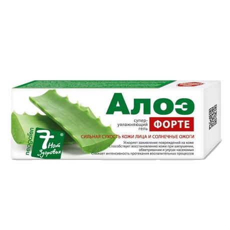Фото 7 нот здоровья Алоэ Форте, гель для лица и тела суперувлажняющий, 75 мл