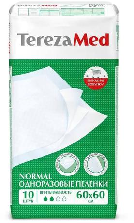 Фото TerezaMed Normal, пеленки одноразовые, 60 см x 60 см, 10 шт.