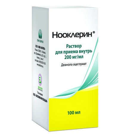 Фото Нооклерин, раствор 200 мг/мл, 100 мл