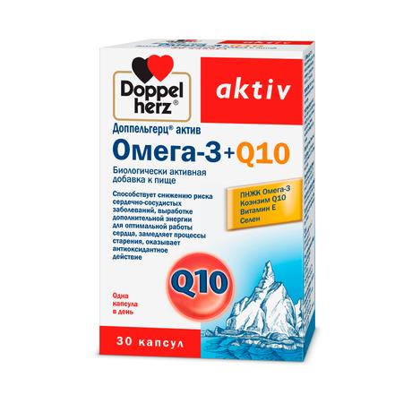 Фото Доппельгерц Актив Омега-3+Q10, капсулы, 30 шт.