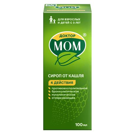 Фото Доктор МОМ, сироп 100 мл, 1 шт.