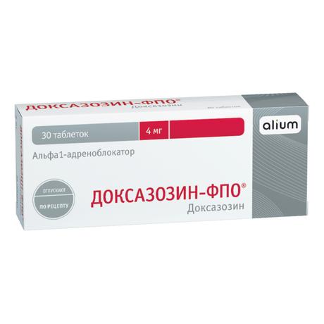 Фото Доксазозин-ФПО, таблетки 4 мг, 30 шт.
