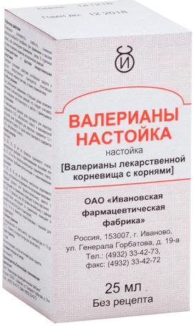 Фото Валерианы настойка, 25 мл (Ивановская фармфабрика)