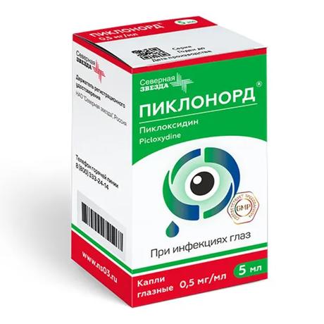 Фото Пиклонорд, капли глазные 0,5 мг/мл 5 мл, 1 шт.