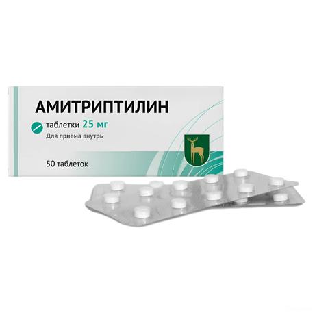 Фото Амитриптилин, таблетки 25 мг, 50 шт.