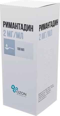 Фото Римантадин, сироп для детей 2 мг/мл, 100 мл