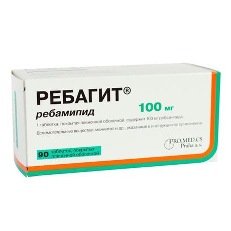Фото Ребагит, таблетки в пленочной оболочке 100 мг, 90 шт.
