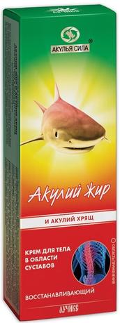 Фото Акулий жир и Акулий хрящ, крем для тела восстанавливающийЮ туба 75 мл, 1 шт.
