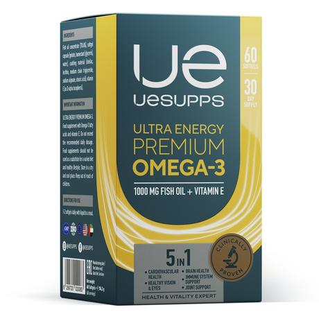 Фото UESUPPS Ультра Энерджи Премиум Омега-3, капсулы, 60 шт.