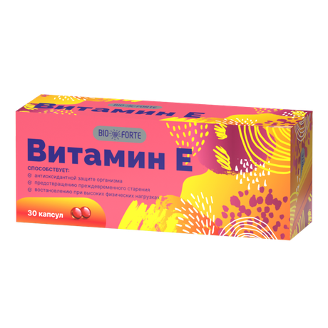 Фото Витамин Е BioForte, капсулы 350 мг, 30 шт.