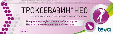 Фото Троксевазин Нео, гель, 100 г