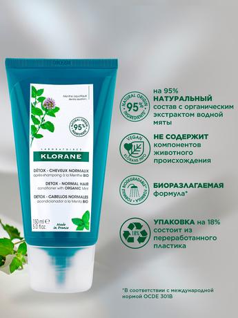 Фото Klorane Водная мята, кондиционер для волос защитный 150 мл 