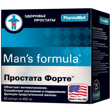 Фото Man's formula Простата форте, капсулы 650 мг, 60 шт.