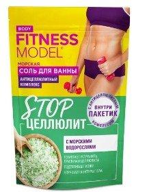 Фото Fitness Model набор Stop целлюлит (соль для ванны морская+антицеллюлитный комплекс) соль для ванны 530 г №1