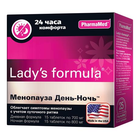 Фото Lady's formula Менопауза день-ночь, таблетки, 2 упаковки по 15 шт.