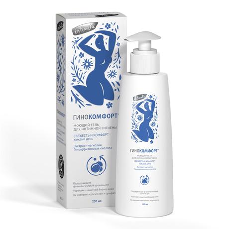 Фото Гинокомфорт, Свежесть и комфорт моющий гель, 200 мл