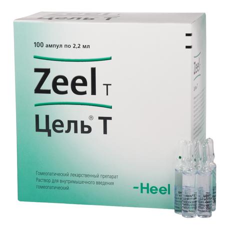 Фото Цель Т, раствор для в/м введения гомеопатического применения, ампулы, 2,2 мл, 100 шт.