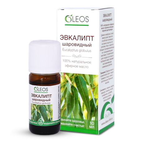 Фото Oleos, эфирное масло эвкалипта шаровидного, 10 мл