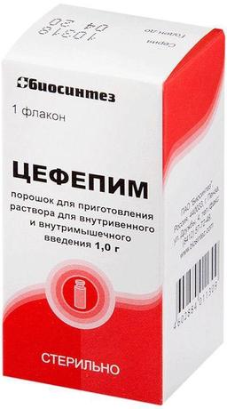 Фото Цефепим, порошок, 1000 мг