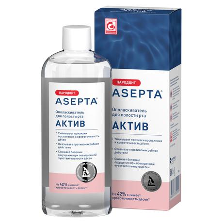 Фото Асепта Актив, ополаскиватель для полости рта 250 мл, 1 шт.