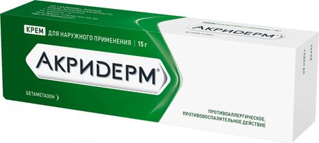 Фото Акридерм, крем 0.05%, 15 г