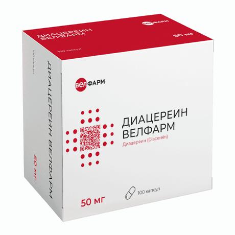 Фото Диацереин Велфарм, капсулы 50 мг, 100 шт.