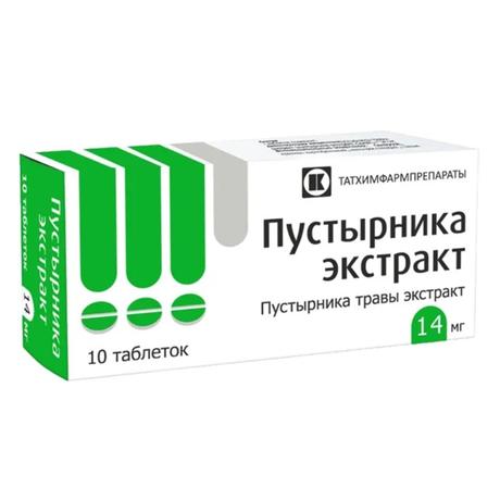 Фото Пустырника экстракт, таблетки 14 мг, 10 шт. (Татхимфармпрепараты)