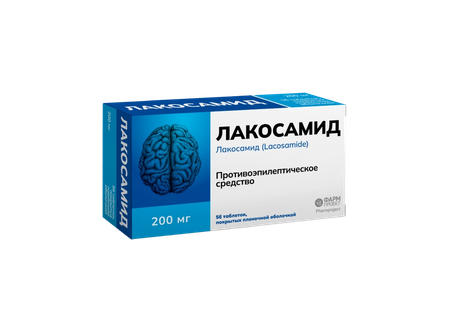 Фото Лакосамид, таблетки покрытые пленочной оболочкой 200 мг, 56 шт.