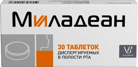 Фото Миладеан, таблетки диспергируемые 3 мг+5 мг, 30 шт.