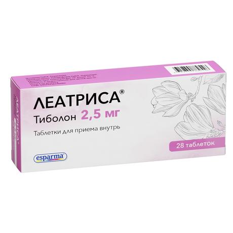 Фото Леатриса, таблетки 2,5 мг, 28 шт.