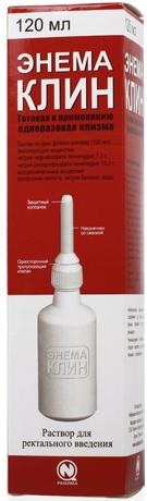 Фото Энема Клин, раствор, 120 мл