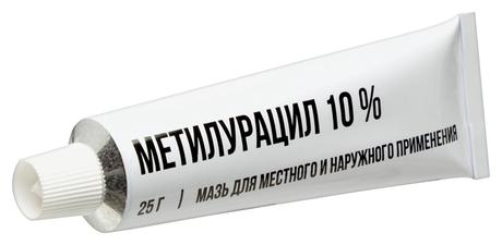 Фото Метилурацил, мазь 10 %, туба 25 г