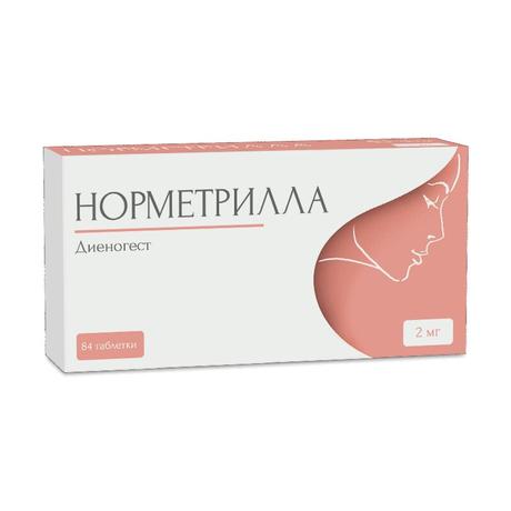Фото Норметрилла, таблетки 2 мг, 84 шт.