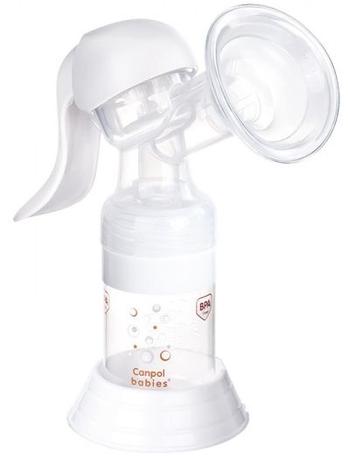 Фото Canpol Молокоотсос ручной Basic с бутылочкой