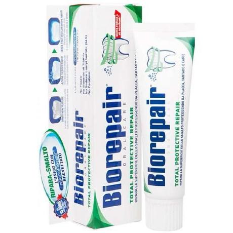 Фото Biorepair зубн паста Total Protection Repair восстановление эмали зубная паста реминерализующая 75 мл №1