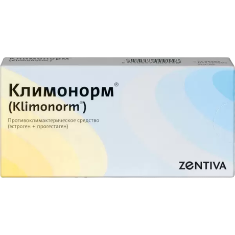 Фото Климонорм, набор таблеток покрытых пленочной оболочкой 2 мг, 0,150 мг +2 мг, 21 шт.