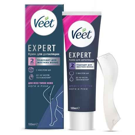 Фото Veet Expert, крем для депиляции для всех типов кожи 100 мл