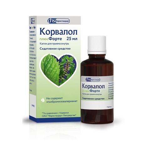 Фото Корвалол плюс Форте, капли для приема внутрь, 25 мл