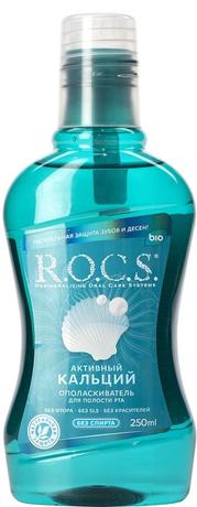 Фото ROCS, ополаскиватель для полости рта Активный кальций 400 мл, 1шт.