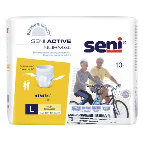 Фото Seni Active Normal, трусы впитывающие (L), 10 шт.