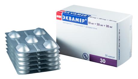Фото Эквамер, капсулы 10 мг+20 мг+20 мг, 30 шт.