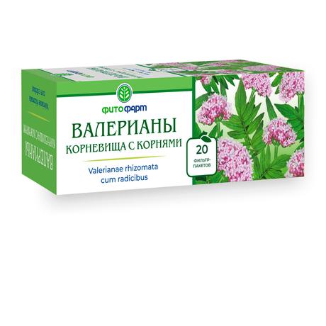 Фото Валерианы корневища с корнями, фильтр-пакеты 1,5 г, 20 шт.