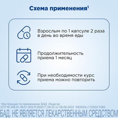 Фото Индигал, капсулы 305 мг, 120 шт.