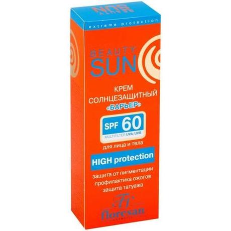 Фото Флоресан Beauty SUN крем солнцезащит барьер Spf60 (ф-283) крем солнцезащитный 75 мл №1
