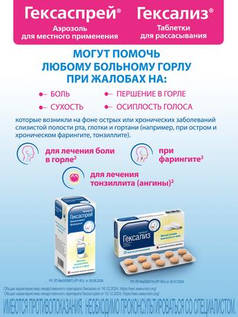 Фото Гексаспрей, аэрозоль 2,5%, 30 г