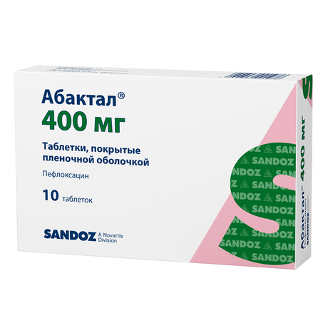 Фото Абактал, таблетки покрыт. плен. об. 400 мг, 10 шт.